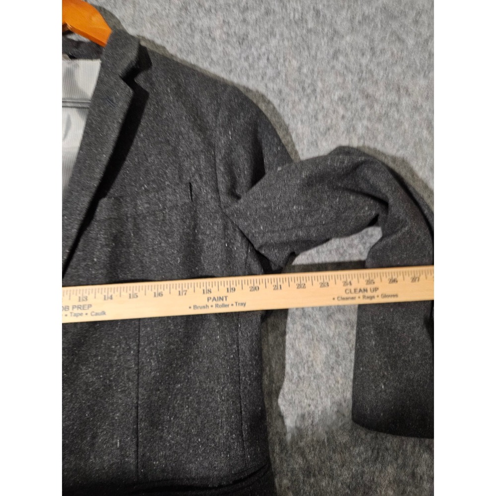 Banana Republic Blazer Mens Gray Tailored Slim Fit Recycled Wool 42R - Picture 3 of 11
